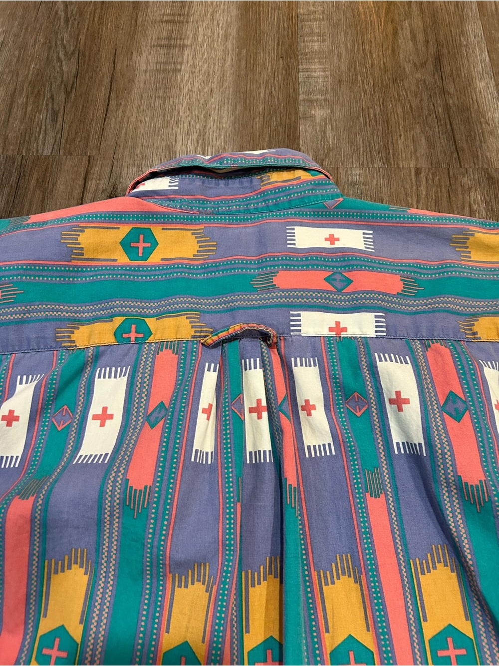 Vintage Levi's Western Shirt Southwestern Aztec Pattern Button Down Top M - Picture 9 of 9